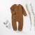 Import Baifei Custom Baby Clothes Kids Clothing Natural Fabric Plain Solid Long Sleeves 100% Organic Cotton Clothes Baby Sleepwear from China