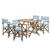 BAMBOO FOLDING TABLE AND CHAIR SET OF 4PCS (1 TABLE+ 4 CHAIRS)