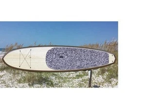 bamboo veneer epoxy fiber glass EPS foam SUP stand up paddle surf board
