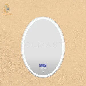 Bathroom temperature display touch sensor vanity  mirror light