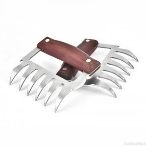 BEAR CLAW GRILL FORK STAINLESS STEEL MEAT PROCESSOR BBQ TOOLS MULTIFUNCTION MEAT REMOVAL FORK