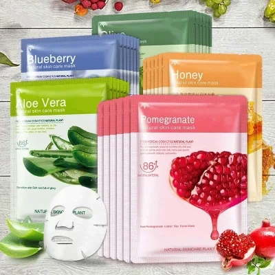 Beauty Whitening Anti Aging Hydrating Faical Sheet Face Fruit Mask