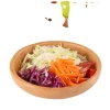 Beech Round Fruit Bowl Japanese Salad Bowl Thickened Wooden Sushi Tray Salad Tray Breakfast Bowl