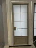 Beigeman Arched Black French fixed glass frameless single double glazed swing doors grills villa house aluminum casement doors
