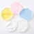 Import Best quality round bamboo cotton reusable makeup remover pads washable facial cleaning pad with laundry bag from China