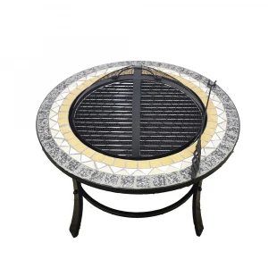 Best sale 24" Round Metal Fire Pit Fire Bowl BBQ Burning Grill Patio Heater W Poker Grate With Cover