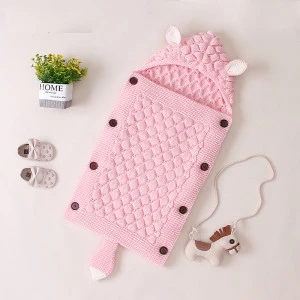 Best Selling Knitted 0-12 Months Newborn Baby Clothes Sleeping Bag For Stroller