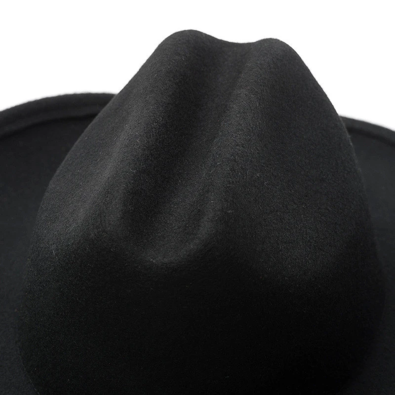 best selling wool felt black  promotional design your own cowboy hat blanks