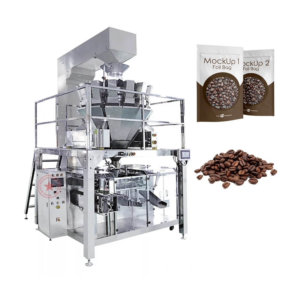 betel brazil nut pecan zipper bag doypack filling horizontal small automatic stand up pouch coffee pod packing machine