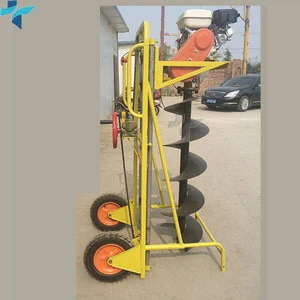 Big Power Metal Manual Earth Auger Drill / Small Earth Hole Digging Tools Drill Soil Machine