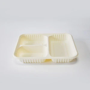 Biodegradable tableware corn starch fast food box