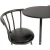 Import Black Pub kitchen furniture bar table set with 2 stools from China