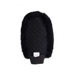 Black Sheepskin Mitten High Quality Quilted Horse Care Products