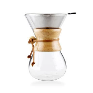 borosilicate glass pour over,clear pyrex glass coffee pot