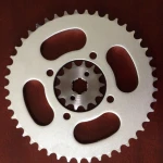 brazil transmission kit YBR125 1045 steel galvanized color 43/14T 428H-118L motorcycle chain and sprocket kits