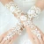 Import Bridal Accessories Vintage Fingerless Bridal Gloves Fabulous Lace Diamond Flower Glove Hollow Wedding Accessories from China