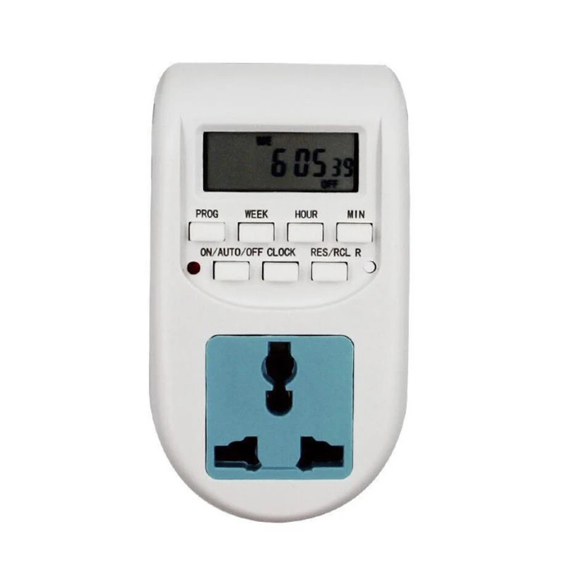 British type 7 days weekly 220V electric digital programmable plug in timer switch