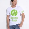 BSCI Clothing Bamboo Cotton Plain Blank White Tshirts Manufacturers Custom OEM Tshirt Mens For Printing