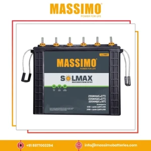 Bulk Stock Supplier Selling MASSIMO 220AH 12 V Lead Acid Solar Energy Storage Battery for Inverter, UPS Usage