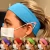 Import Button Headband Face Holder Wearing Protect Ears Yoga Quick Dry Sweat Running Elastic Hair Band Anti-leak Headwear from China
