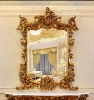 C805 Baroque Style Console Table With Antique Framed Mirror FA718