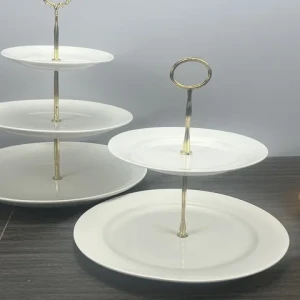 Cake Stand  Tier Ceramic Cake Display Stand Party Use Dessert Plate Fancy Wedding Cake Stand For Tea Party Serving Platter