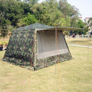 camouflage iron gazebo tent for persons camping