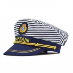 Captain's Yacht Sailors Hat Snapback Adjustable Sea Hat Party Hat Fashion Navy Costume Accessory