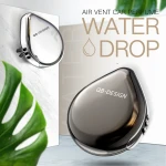 Car interior accessories waterdrop design metal alloy air vent clip car air freshener perfume fragrance aroma