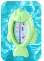 Cartoon Design Baby Love Fish Shape Bath Water Thermometer Plastic Non-toxic Bathroom Safety Product