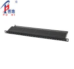 Cat 5E 0.5u height patch panel UTP 24 ports