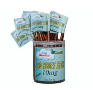 CBD Americas Hemp Derived CBD Honey sticks 10mg 5pk CBD Beverage Supplement