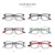 CE Certificated Plastic Cellulose Propionate Material Eyewear Transparent Color With Spot Pattern Students Optical Frame Glasses