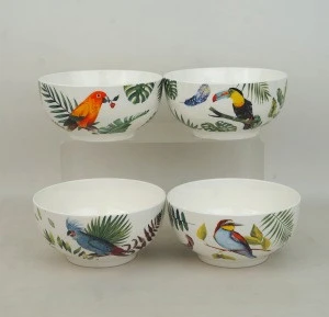 Ceramic new bone china jungle handmade home dinnerware 6904S