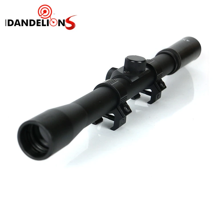 Cheap 4X20 Rifle Scope Air Riflescopes Gun Sniper Hunting Tactical Optical Reflex Long Range Optics Scope with Scope Mounts