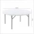 Import Cheap price HDPE Round  White folding wedding  table and chairs from China