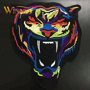 cheap wholesale fashion design embroidery tiger patch