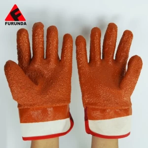 Chemicals Resistant Labor Glove PVC Fully Dipped Oil Resistant PVC Work Glove