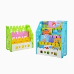 Children Funiturer Student Bookcase Child Bookshelf/Kids Cartoon Design Moveable Simple Bookcase