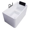 China Acrylic Different Size Simple Compact Bathtubs with a Pillow