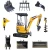 Import China CM9018 1.7t  - 1.8 ton garden mini crawler excavator cheap price for sale from China