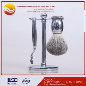 China Factory High Quality Shaving Brush Set Stand/Razor/Brush