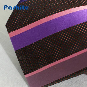 China factory price custom logo jacquard pattern 100% silk neck tie for men