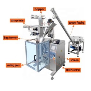 China Factory Supply Automatic Milk Detergent Coffee Snus Small Sachets Powder Packing Filling Machine