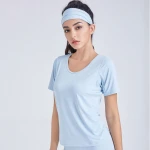 China Hot Sale WomenS Sports T-Shirts Fashion Sportswear Women Sport Tops Clothing