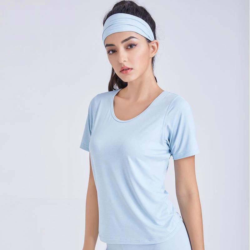China Hot Sale WomenS Sports T-Shirts Fashion Sportswear Women Sport Tops Clothing