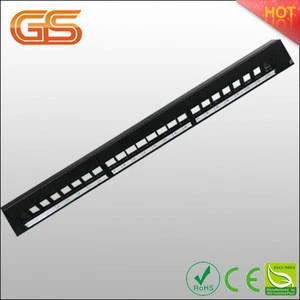 China manufacturer cat6 8 port 12 port 24port 48 port patch panel with cable manager
