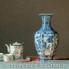 Chinese classic blue and white porcelain vase for home office decorative with wholesale price and high quality