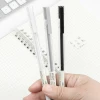 Chinese wholesale office school stationery products clear MUJI style DELI 0.38mm black ink gel pen