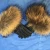 Import christmas  colorful ladies sexy raccoon fox fur cuff leathers gloves women from China